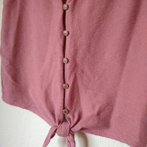 Madewell Texture & Thread Tie Front Tank Top - Picture 5 of 6